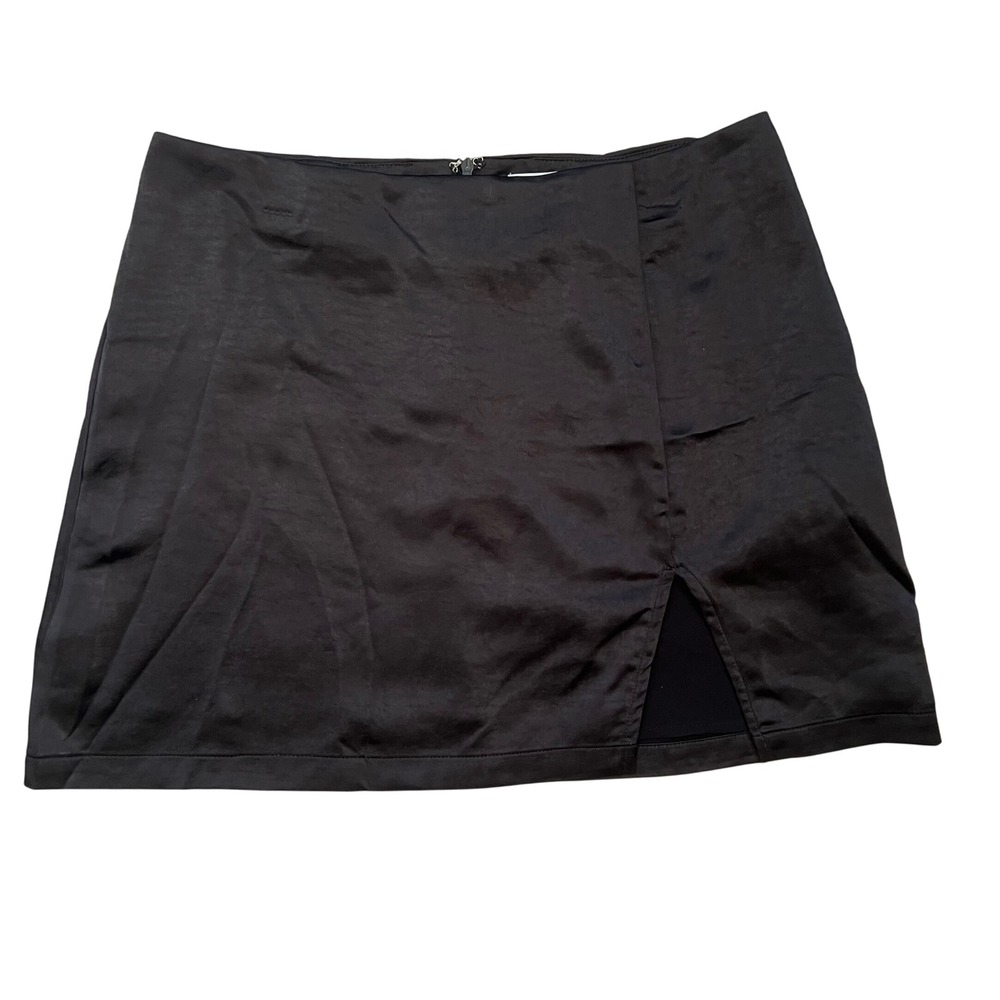 Altar'd State Black Mini Skirt Women's XL Slit Micro Party Cocktail Whimsigoth